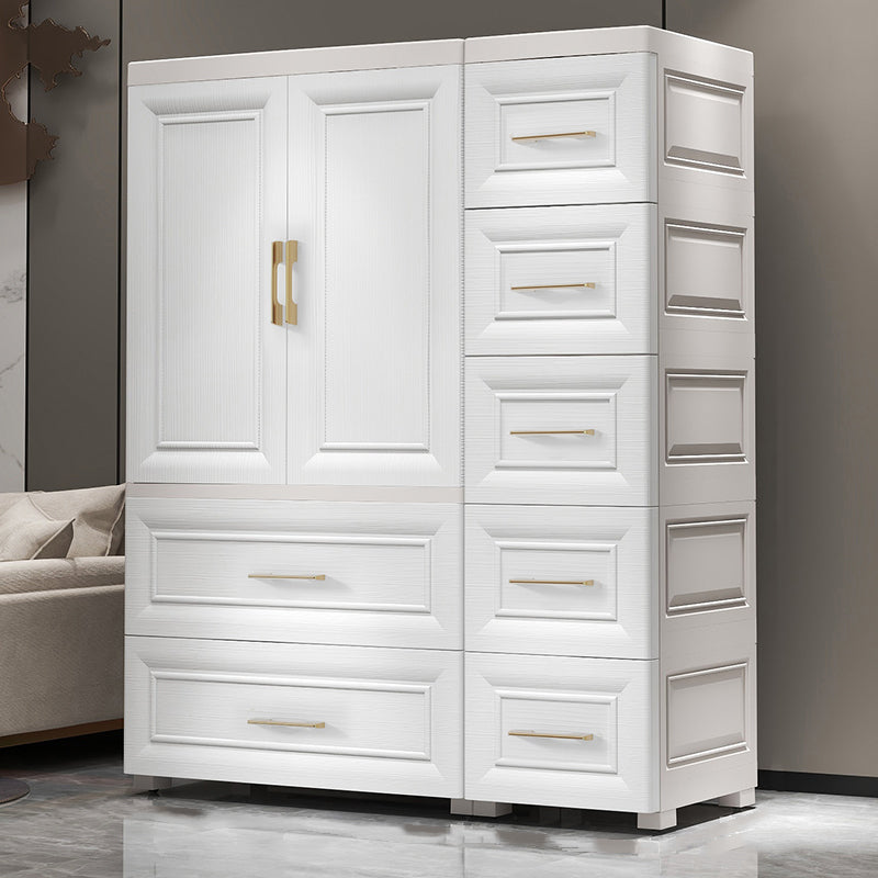 Plastic Youth Armoire with Drawer Contemporary Bedroom Armoire