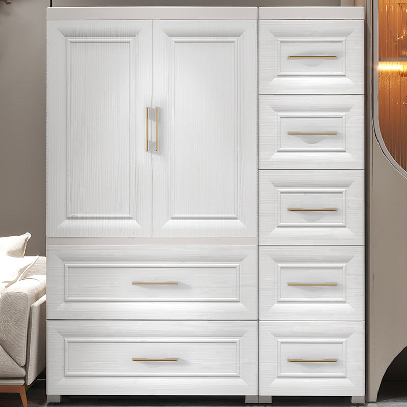 Plastic Youth Armoire with Drawer Contemporary Bedroom Armoire