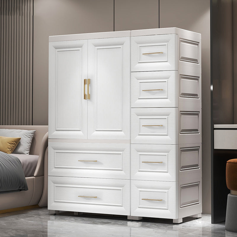 Plastic Youth Armoire with Drawer Contemporary Bedroom Armoire