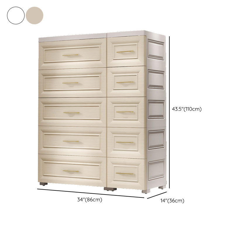 Plastic Youth Armoire with Drawer Contemporary Bedroom Armoire