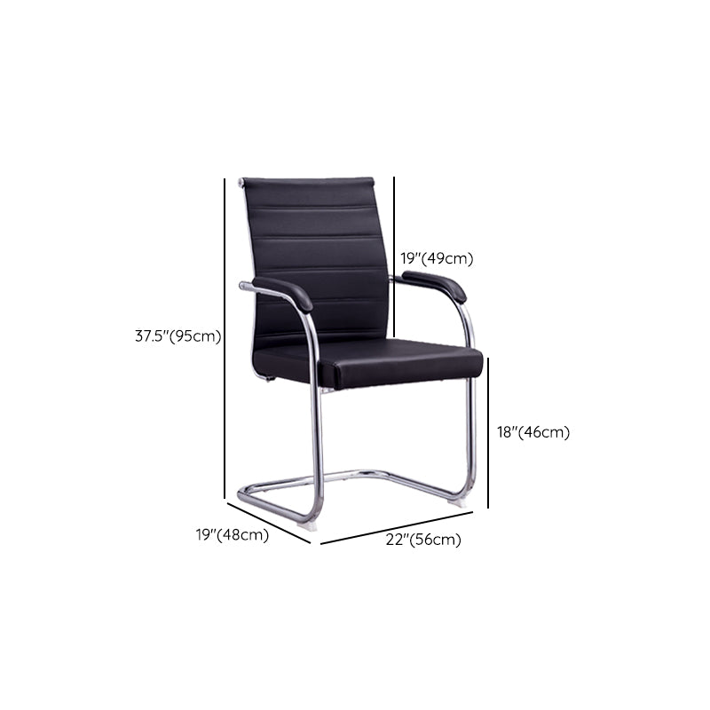 Ergonomic Mesh Desk Chair Contemporary Metal Office Chair with Arm