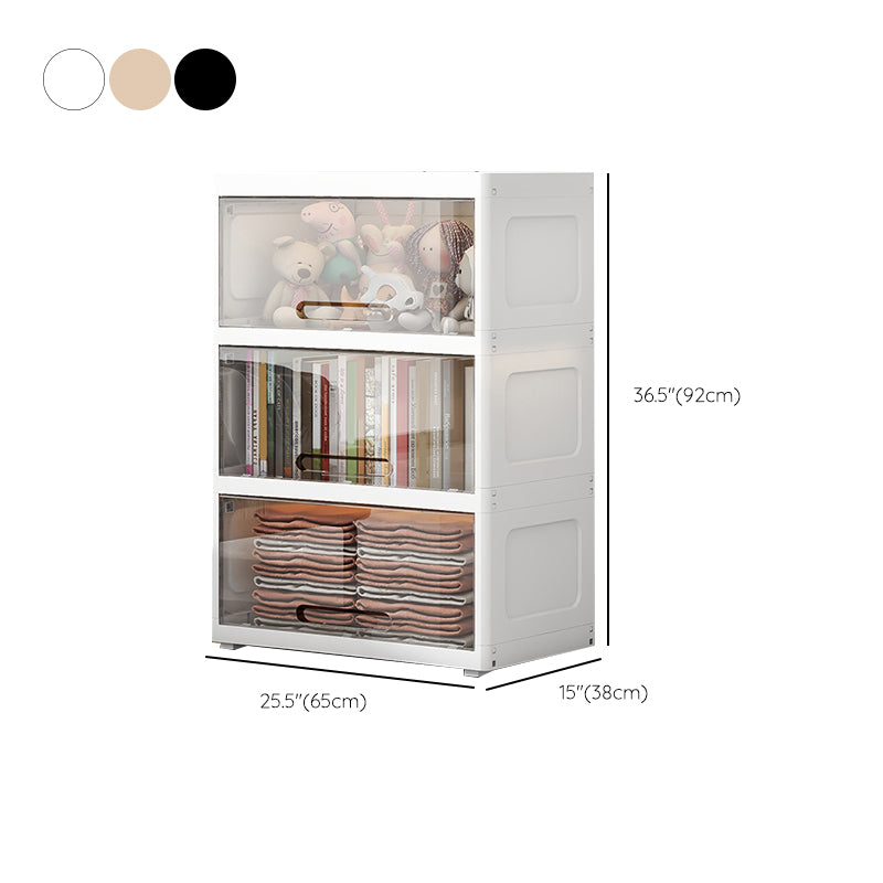 Contemporary Armoire Cabinet Plastic Hanging Clothes Rack for Home