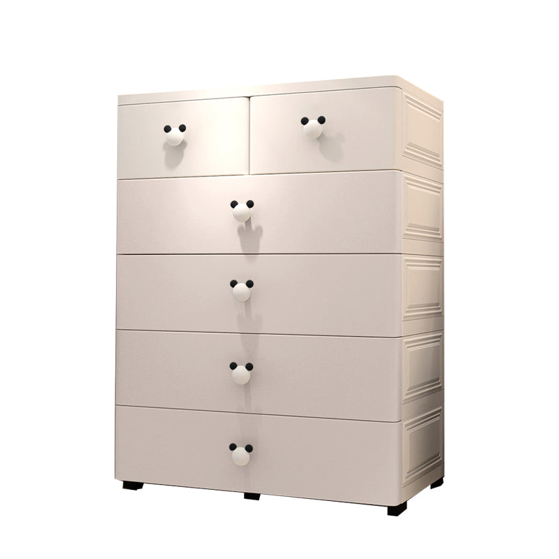 14.82-inch W Chest Nursery Dresser Scandinavian Kids Nightstand with 6 Drawers