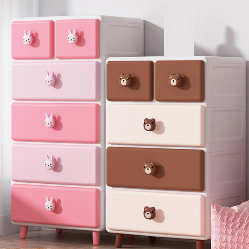 Scandinavian Dresser for Kids Plastic Baby Dresser for Bedroom