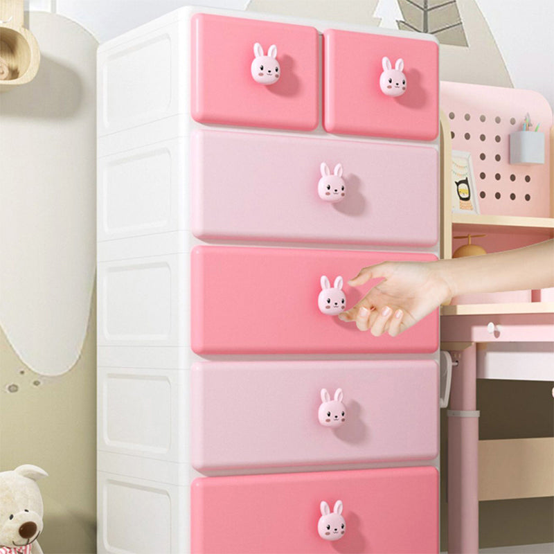 Scandinavian Dresser for Kids Plastic Baby Dresser for Bedroom