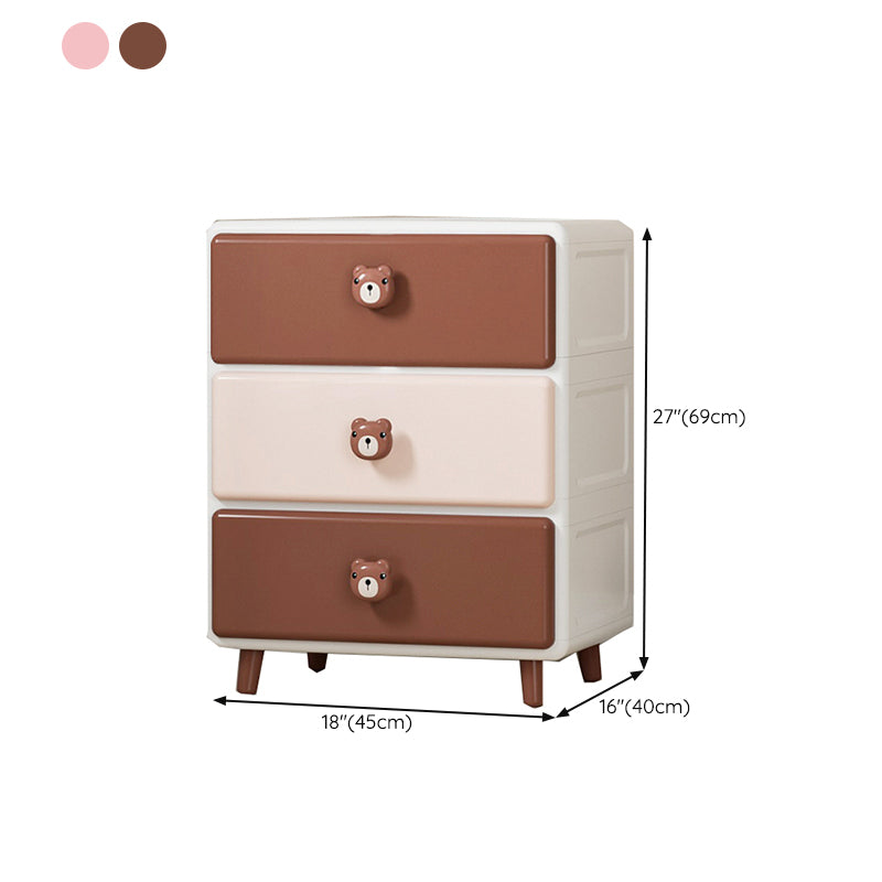 Scandinavian Dresser for Kids Plastic Baby Dresser for Bedroom