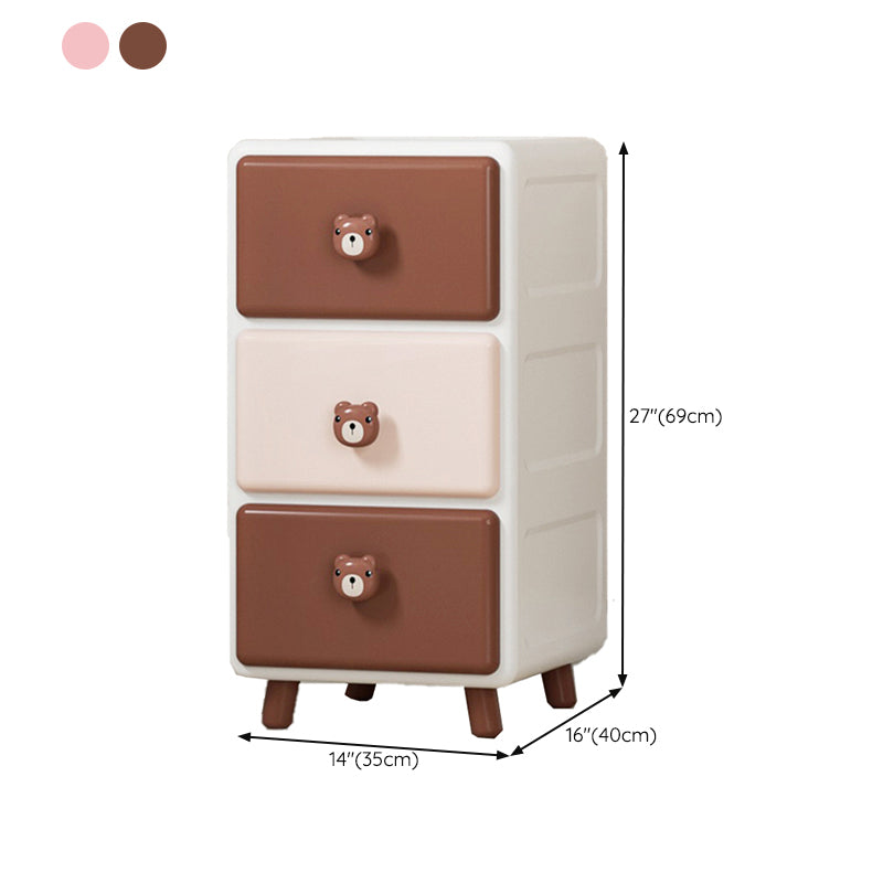 Scandinavian Dresser for Kids Plastic Baby Dresser for Bedroom