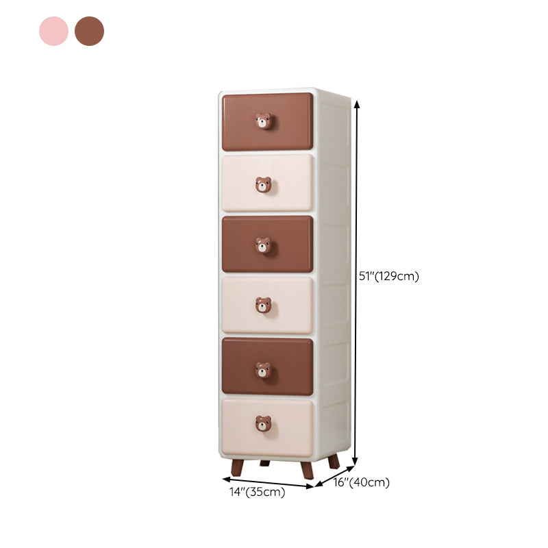 Scandinavian Dresser for Kids Plastic Baby Dresser for Bedroom