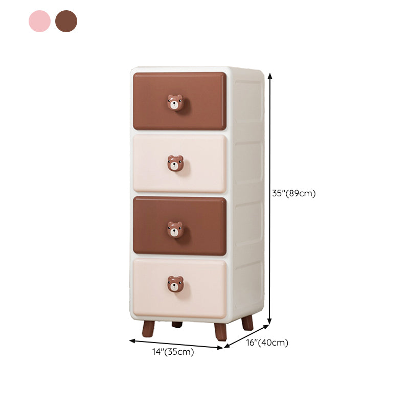 Plastic Dresser Contemporary Baby Dresser with Drawers for Kids