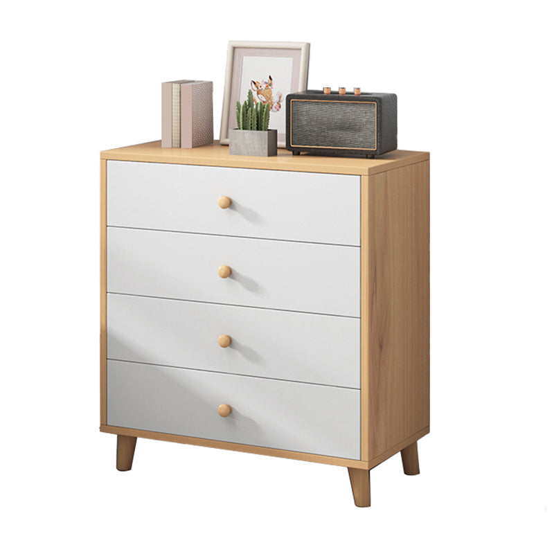 Scandinavian Vertical Kids Dresser Set Wood Kids Nightstand for Bathroom