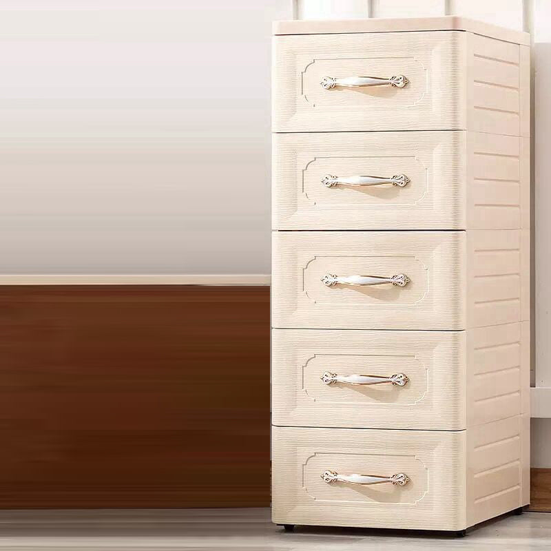 Plastic Chest Nursery Dresser Scandinavian Kids Nightstand with 5/6 Drawers