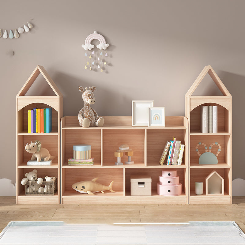 Nordic Home Kids Storage Cubby Solid Wood Cubby Storage Bookcase