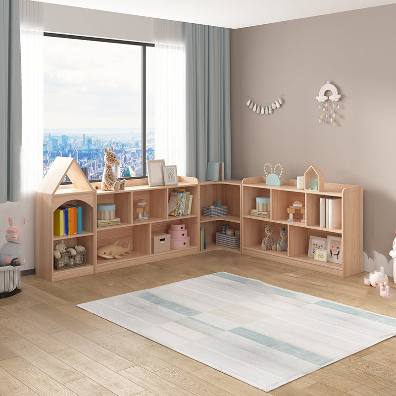 Nordic Home Kids Storage Cubby Solid Wood Cubby Storage Bookcase