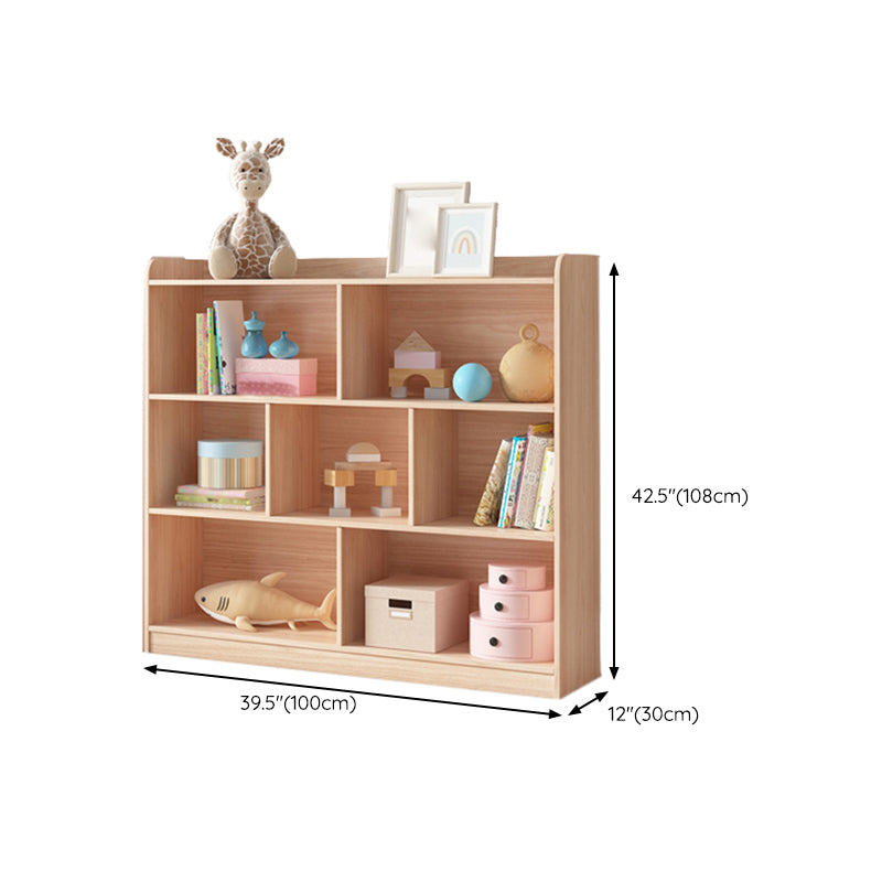 Nordic Home Kids Storage Cubby Solid Wood Cubby Storage Bookcase