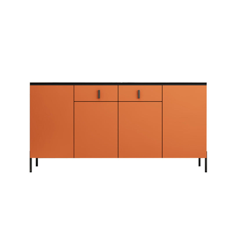 Stone Credenza Modern & Contemporary Server with Drawers and Cabinets