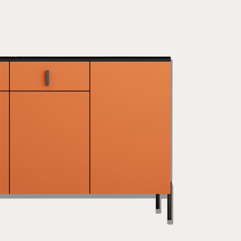 Stone Credenza Modern & Contemporary Server with Drawers and Cabinets