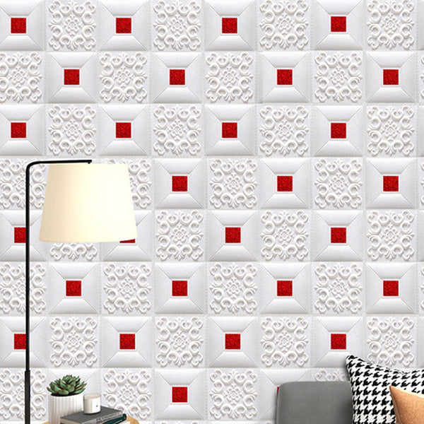 Gorgeous Style Wall Plank 3D Print Bathroom Living Room Wall Panels Set of 100