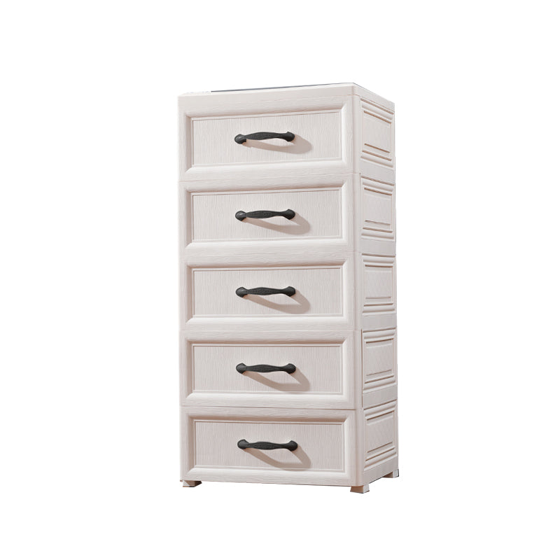 Scandinavian Nursery Dresser Plastic Kids Nightstand with 5/6 Drawers