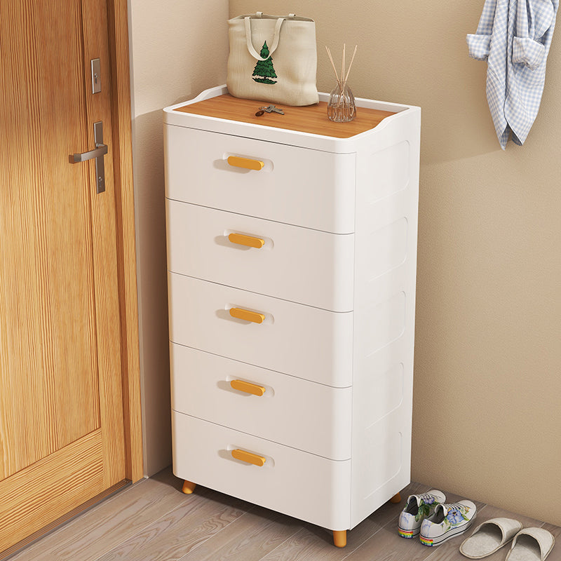 Scandinavian Vertical Kids Furniture Plastic Nursery Dresser for Bathroom