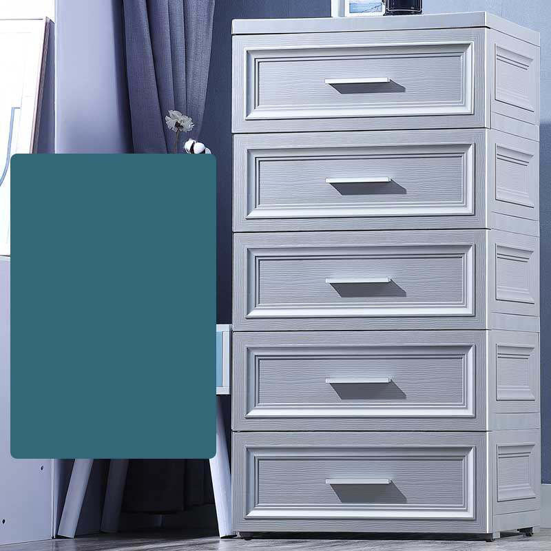 Plastic Kids Nightstand Contemporary Nursery Dresser with Drawers