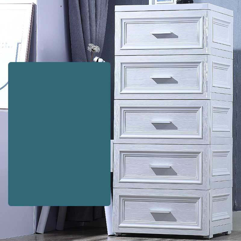 Plastic Kids Nightstand Contemporary Nursery Dresser with Drawers