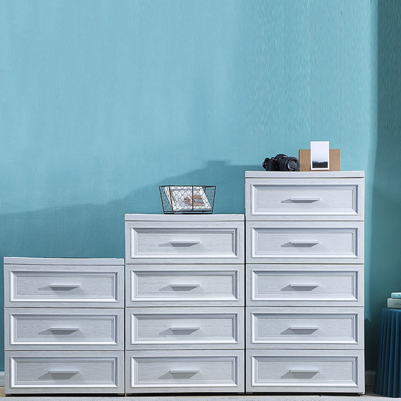 Plastic Kids Nightstand Contemporary Nursery Dresser with Drawers