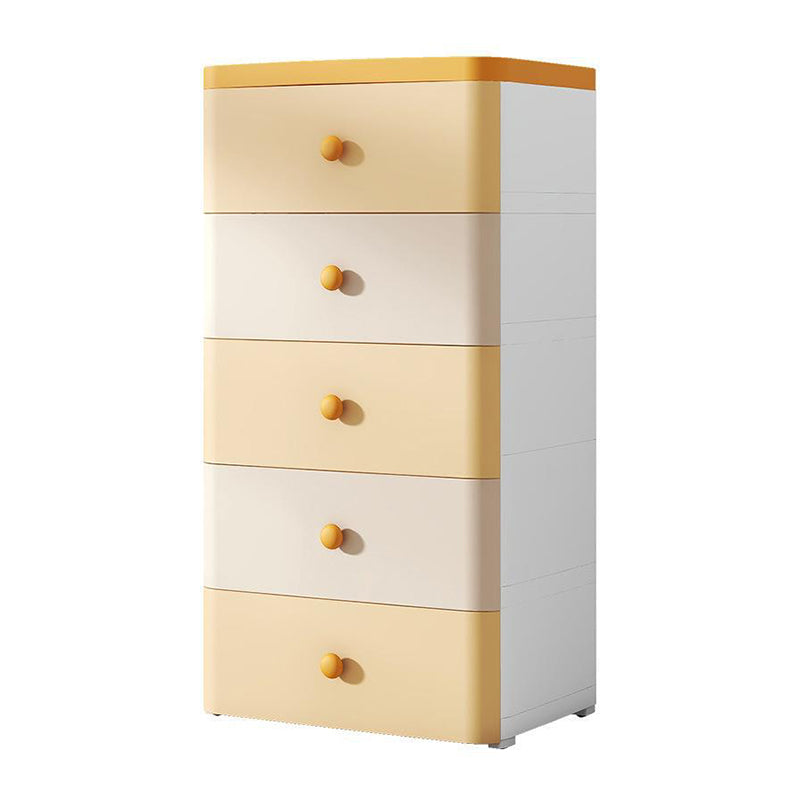 Scandinavian Vertical Kids Furniture Plastic Nursery Dresser with Drawers for Bathroom