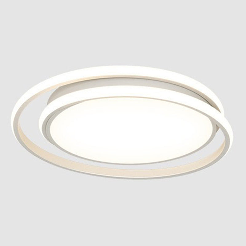 Contemporary LED Ceiling Light White Flush Mount Lighting for Dining Room