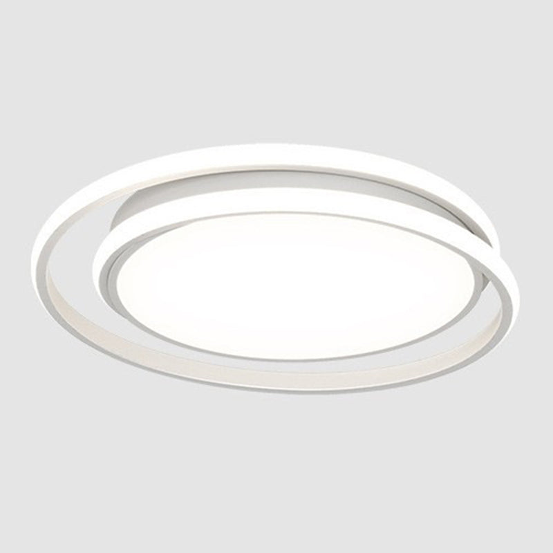 Contemporary LED Ceiling Light White Flush Mount Lighting for Dining Room