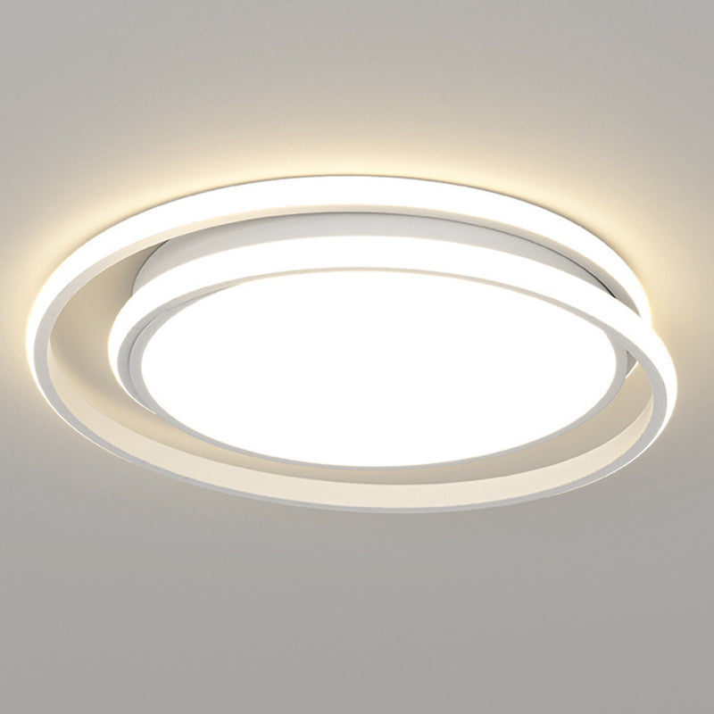 Contemporary LED Ceiling Light White Flush Mount Lighting for Dining Room