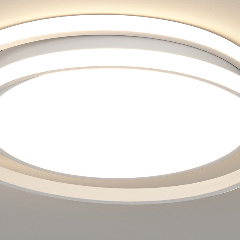 Contemporary LED Ceiling Light White Flush Mount Lighting for Dining Room