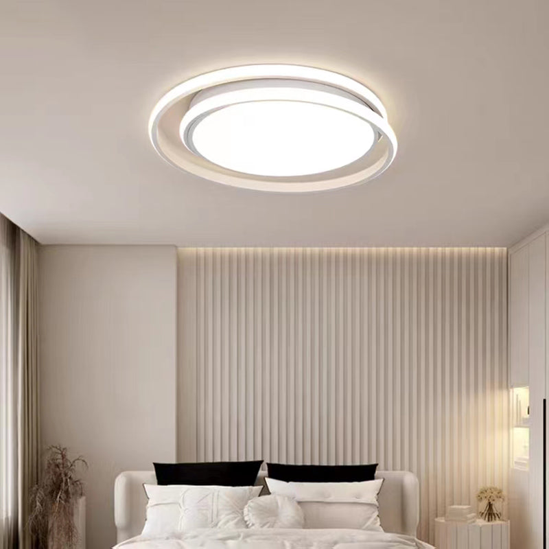 Contemporary LED Ceiling Light White Flush Mount Lighting for Dining Room