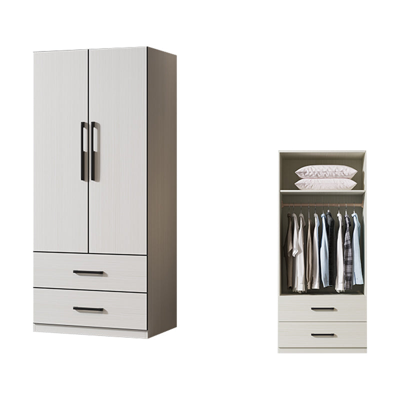 Hinged Storage Cabinet with Shelves Modern Wardrobe Closet for Home