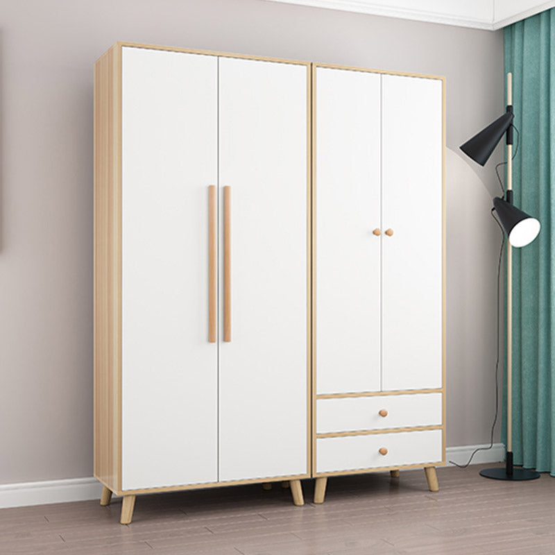 Contemporary Bedroom Armoire with Garment Rod Wooden Youth Armoire