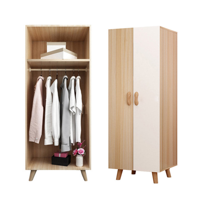 Contemporary Bedroom Armoire with Garment Rod Wooden Youth Armoire