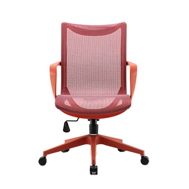 Modern Fixed Arms Desk Chair Mesh-back Task Chair for Office