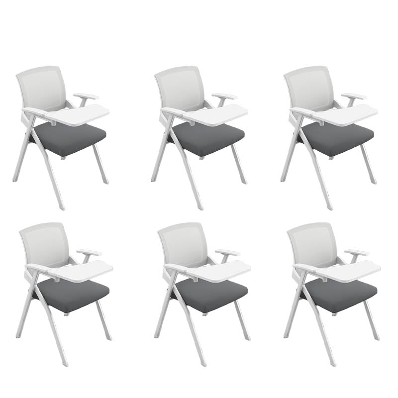 Contemporary Fixed Arms Conference Chair Mesh Desk Chair for Office