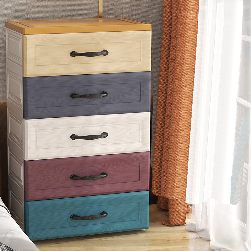 Plastic Dresser Scandinavian Baby Dresser with Drawers for Kids