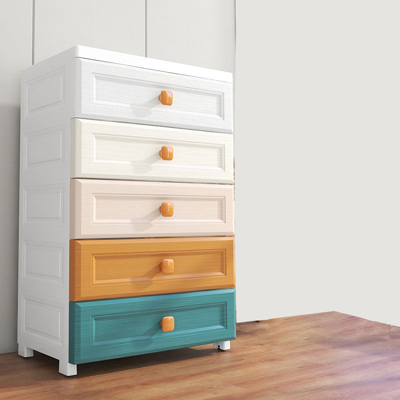 Plastic Dresser Scandinavian Baby Dresser with Drawers for Kids