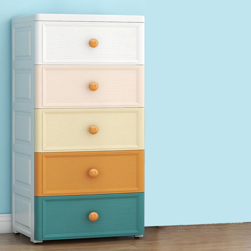 Plastic Dresser Scandinavian Baby Dresser with Drawers for Kids