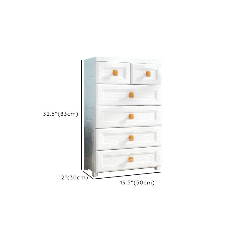 Plastic Dresser Scandinavian Baby Dresser with Drawers for Kids