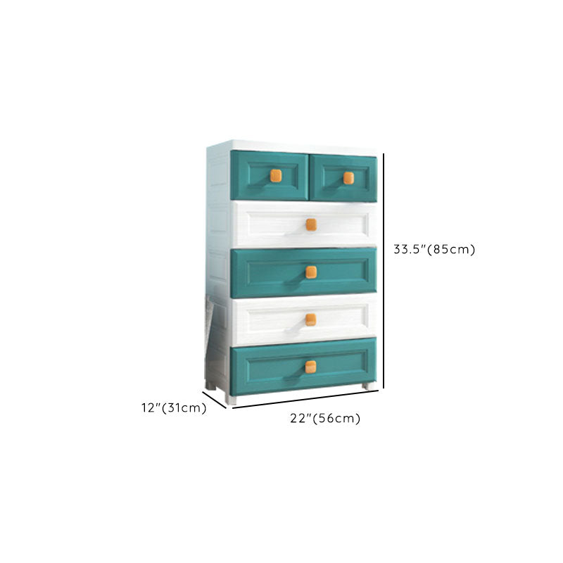 Plastic Dresser Scandinavian Baby Dresser with Drawers for Kids