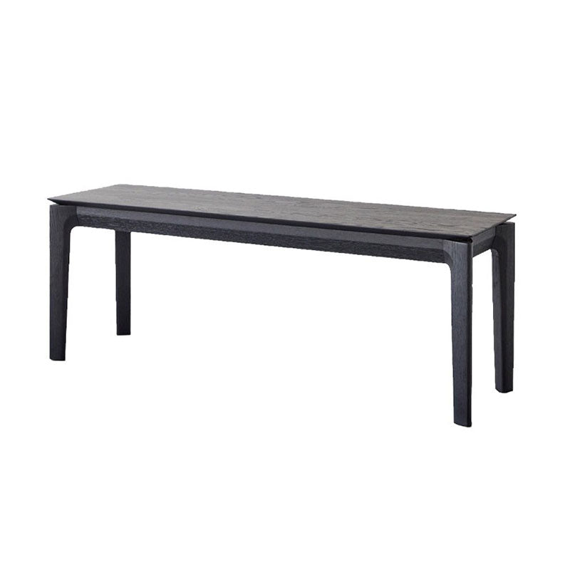 Contemporary Rectangle Solid Wood Bench Home Seating Bench with Legs