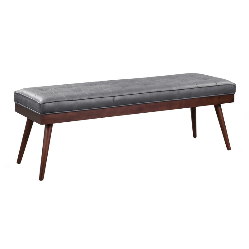 Contemporary Rectangle Upholstered Bench Bedroom Seating Bench with 4 Legs