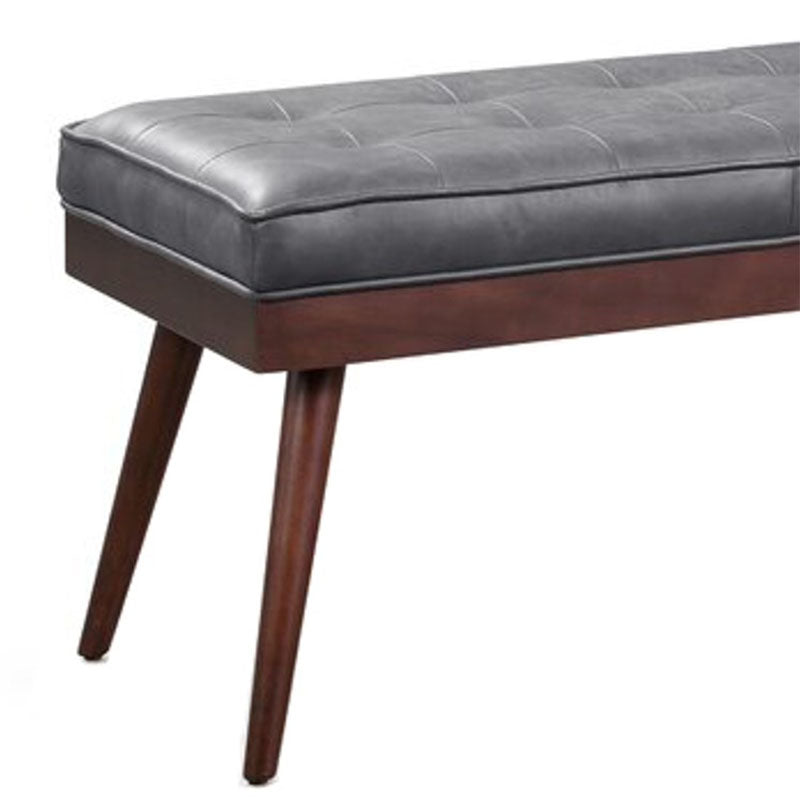 Contemporary Rectangle Upholstered Bench Bedroom Seating Bench with 4 Legs