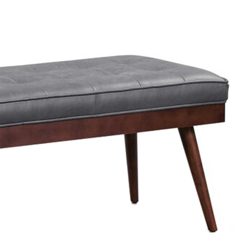 Contemporary Rectangle Upholstered Bench Bedroom Seating Bench with 4 Legs