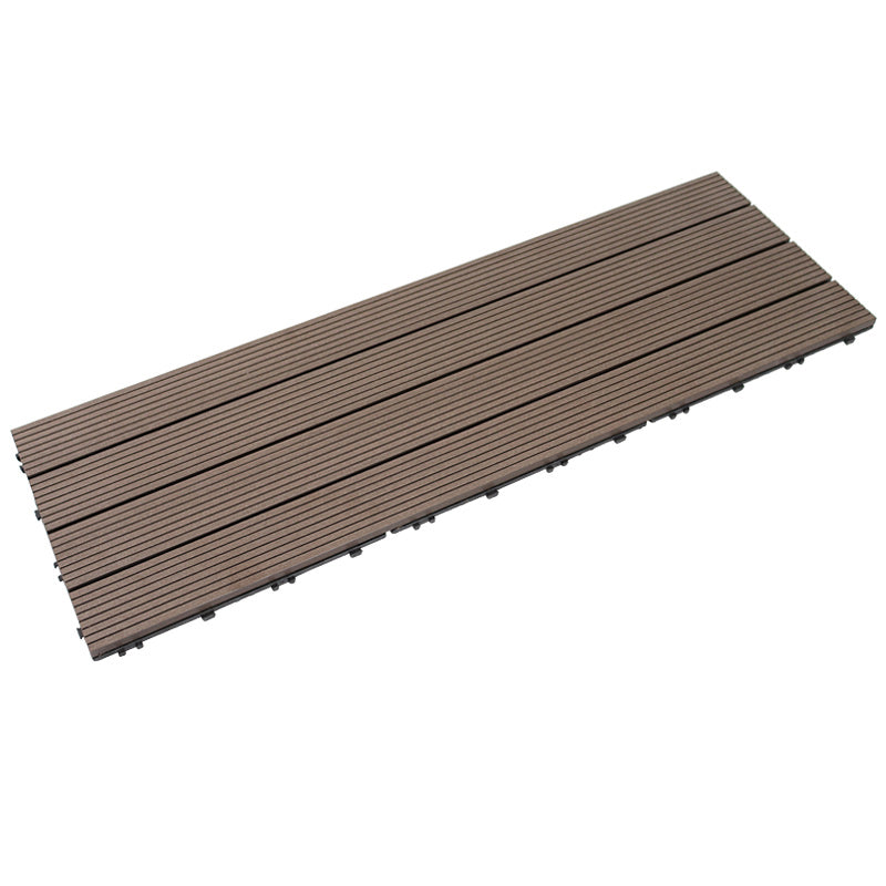 Polypropylene Deck Tile Kit 4-Slat Interlocking Patio Tiles Outdoor Patio