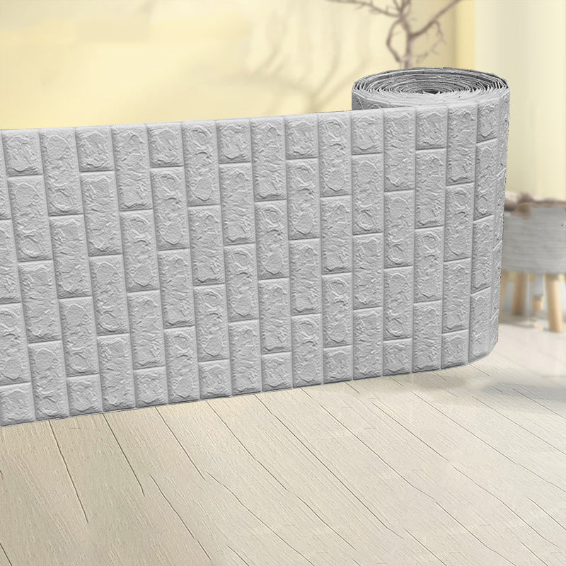 Modern Pearl Wainscoting Water Proof PVC Wall Access Panel Peel and Stick Wall Tile