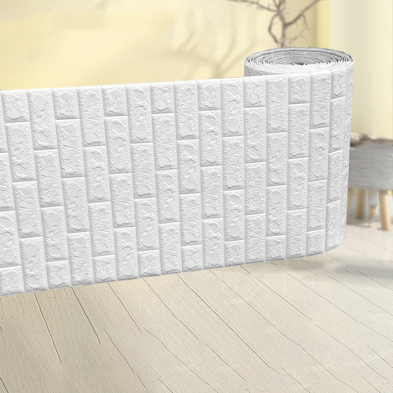 Modern Pearl Wainscoting Water Proof PVC Wall Access Panel Peel and Stick Wall Tile