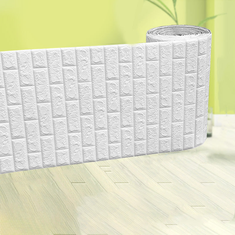 Modern Pearl Wainscoting Water Proof PVC Wall Access Panel Peel and Stick Wall Tile